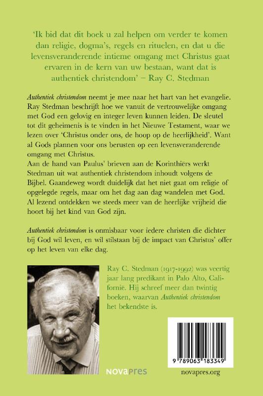 Achterkant van Authentiek christendom
