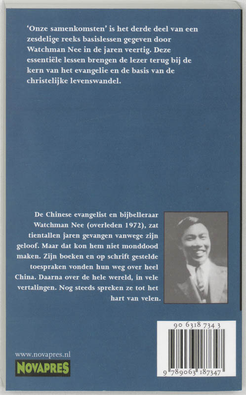Achterkant van 3 Onze samenkomsten