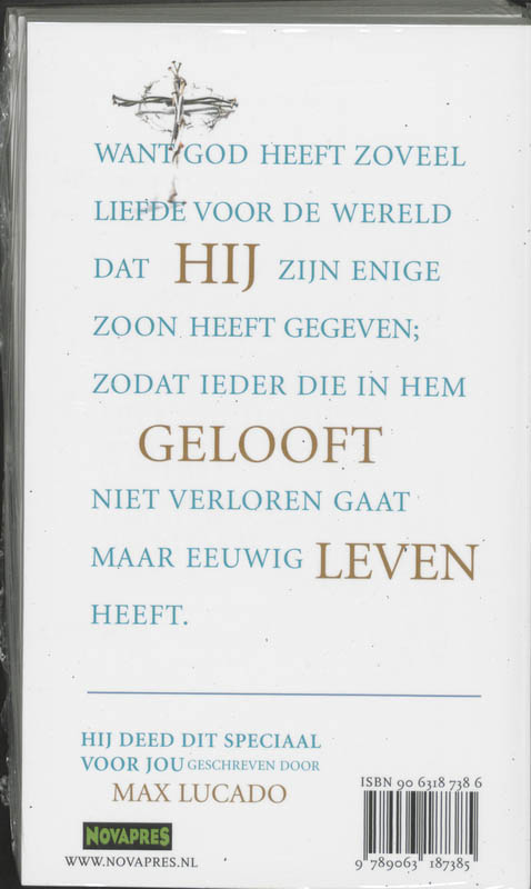 Achterkant van Hij deed dit speciaal voor jou set 3 ex