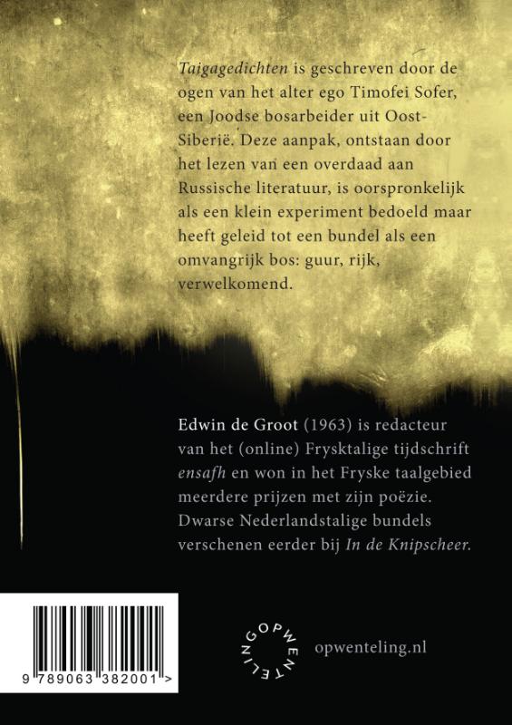 Achterkant van Taigagedichten