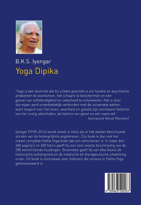Achterkant van Yoga dipika (licht op yoga)