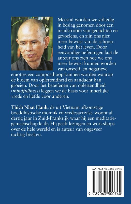 Achterkant van Vrede aanraken
