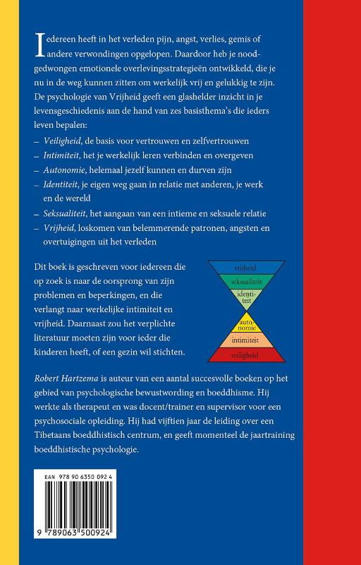 Achterkant van De Psychologie van Vrijheid
