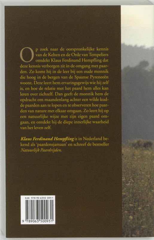 Achterkant van De boodschap van de paarden
