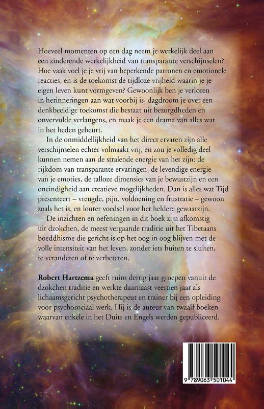 Achterkant van De bevrijdende energie van Tijd