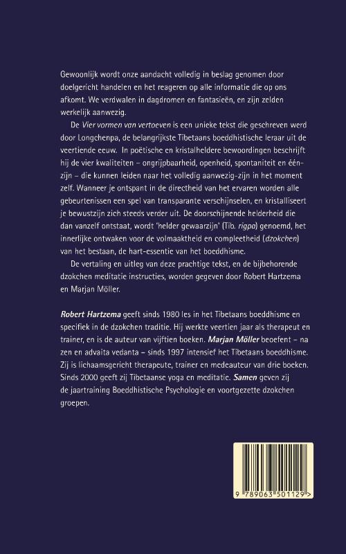 Achterkant van Helder gewaarzijn