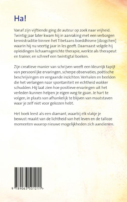 Achterkant van Ha!