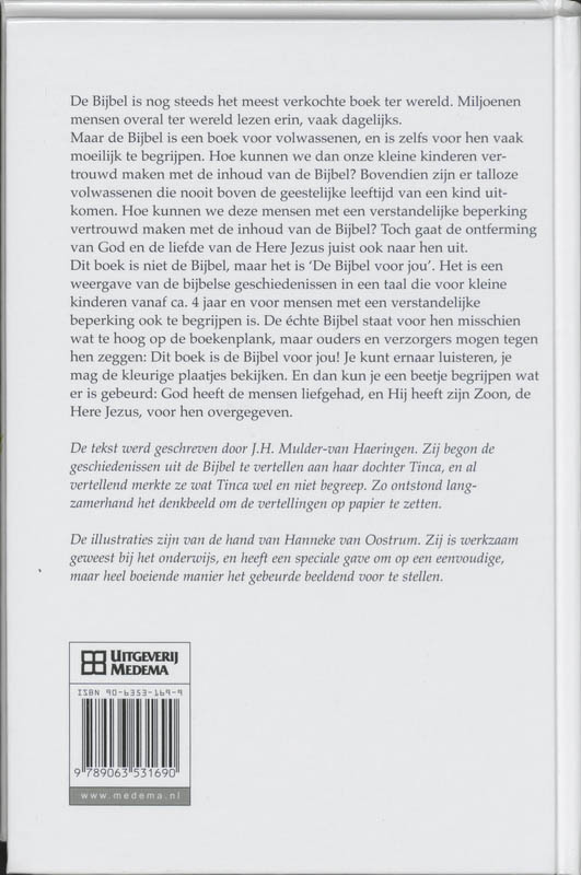 Achterkant van De Bijbel voor jou