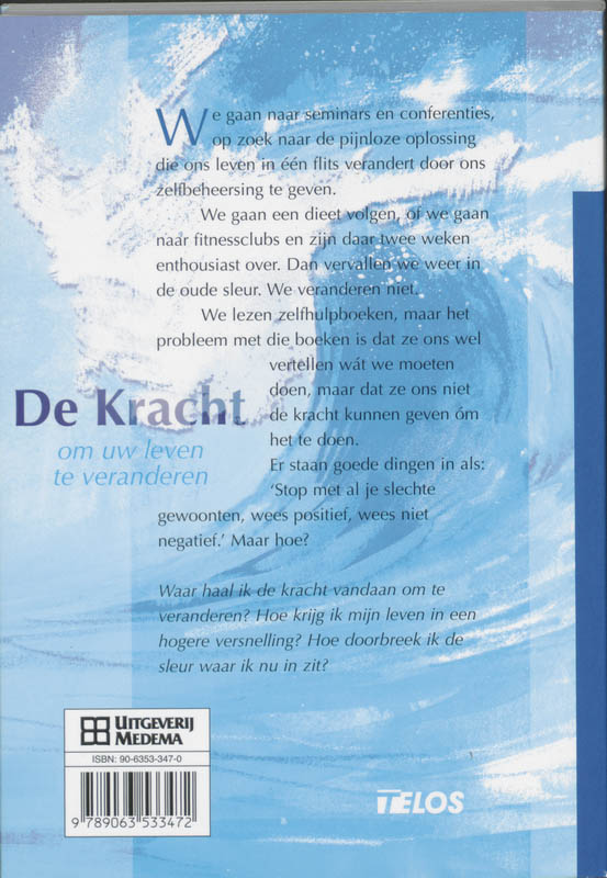 Achterkant van De kracht om uw leven te veranderen