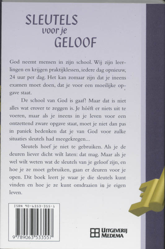 Achterkant van Sleutels voor je geloof