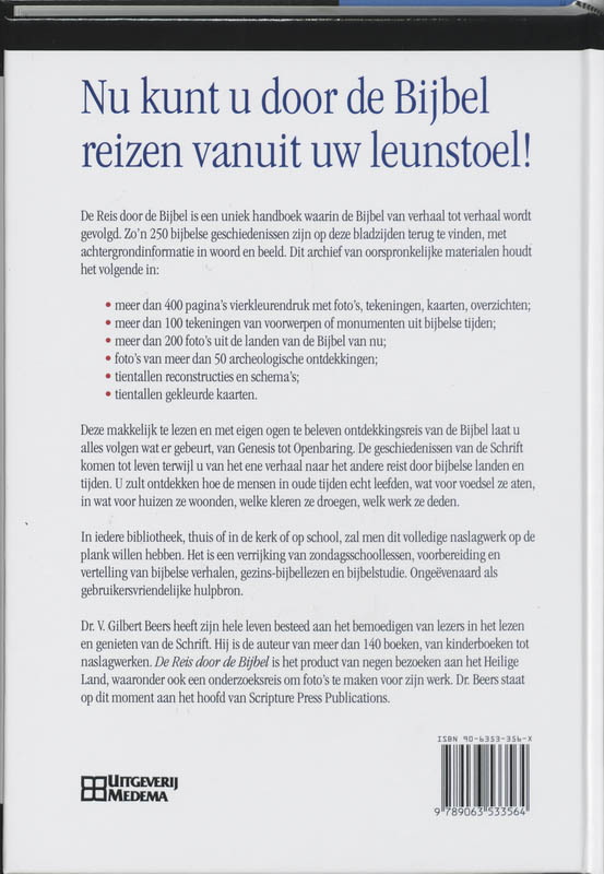 Achterkant van De Reis door de Bijbel
