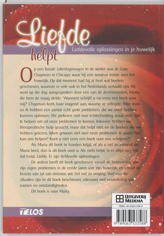Achterkant van Liefde helpt