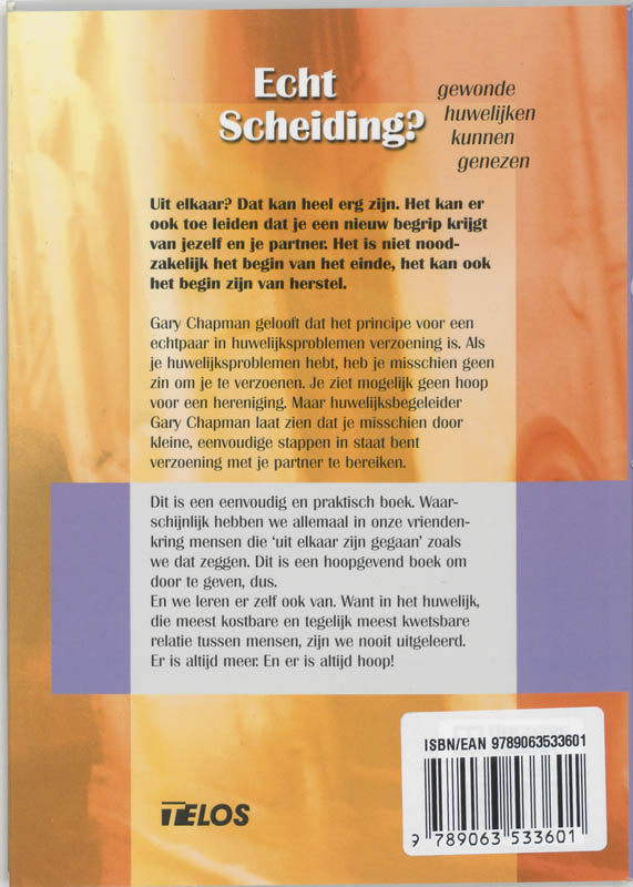 Achterkant van Echt Scheiding?