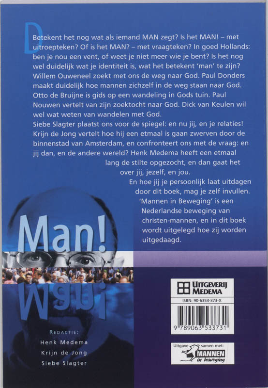Achterkant van Man!