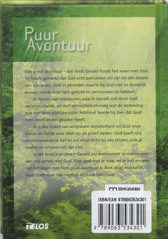 Achterkant van Puur avontuur
