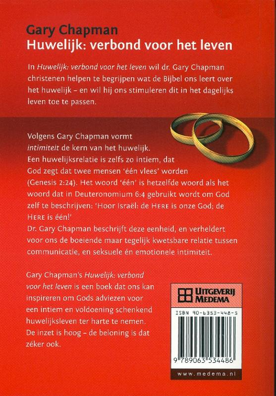 Achterkant van Huwelijk - verbond voor het leven
