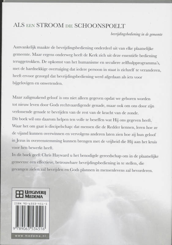 Achterkant van Als een stroom die schoonspoelt