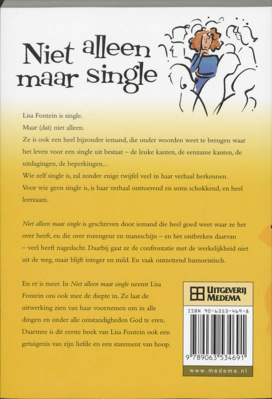 Achterkant van Niet alleen maar single