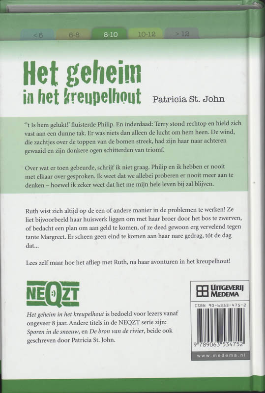 Achterkant van Het geheim in het kreupelhout