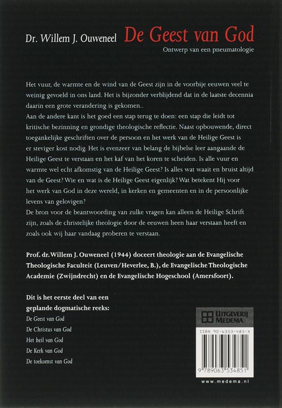 Achterkant van De Geest van God