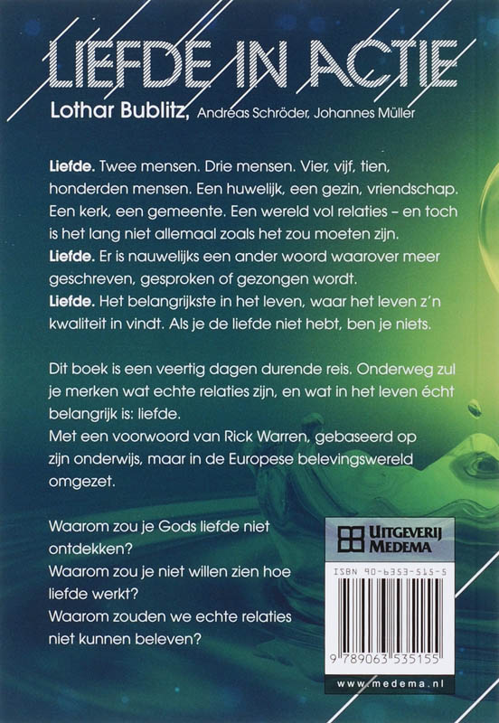 Achterkant van Liefde in actie