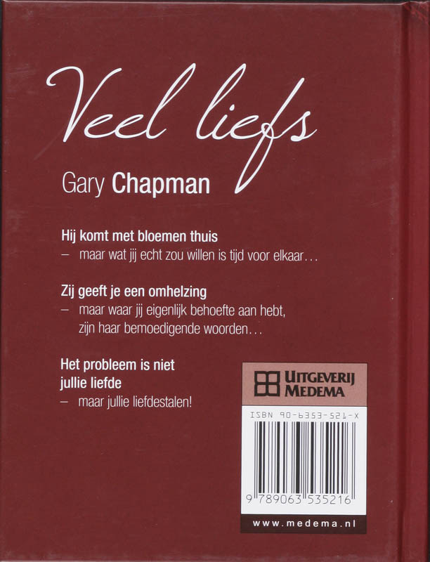 Achterkant van Veel liefs