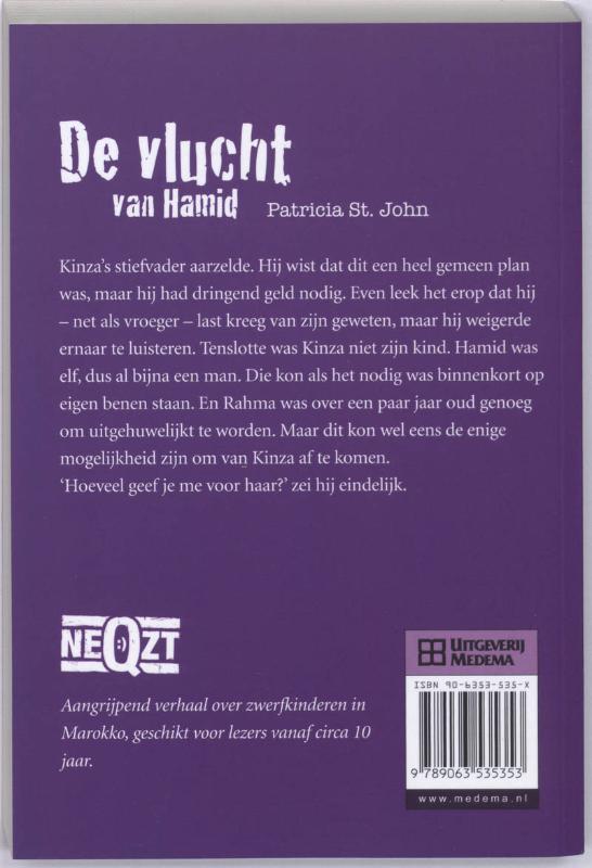 Achterkant van De vlucht van Hamid