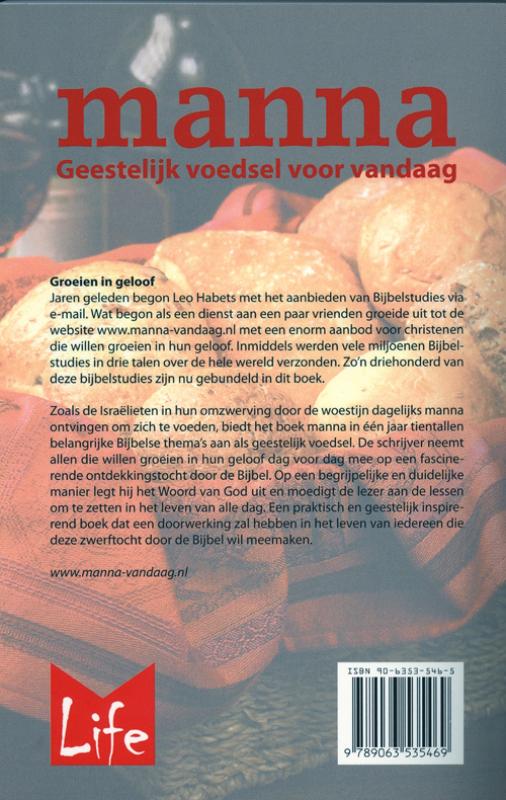 Achterkant van Manna