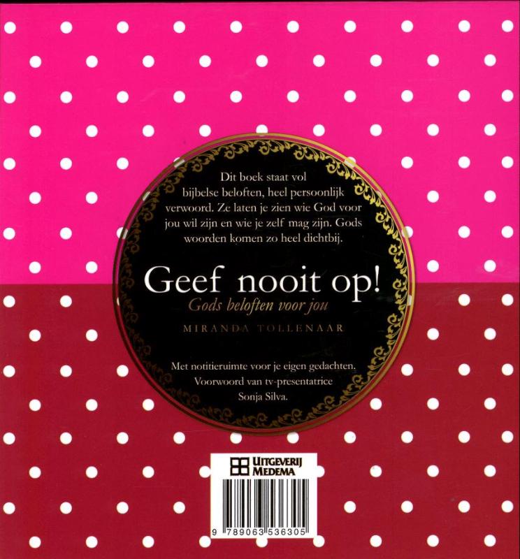 Achterkant van Geef nooit op!