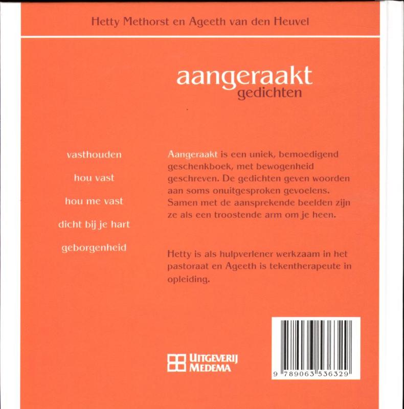 Achterkant van aangeraakt