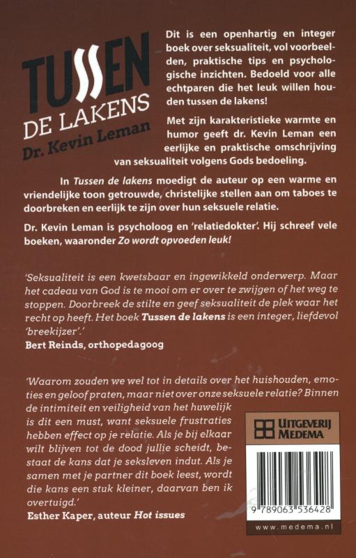 Achterkant van Tussen de lakens
