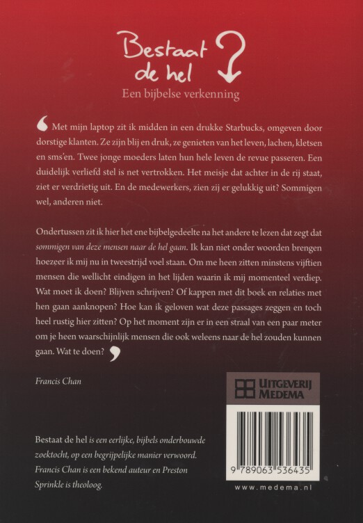 Achterkant van Bestaat de hel?