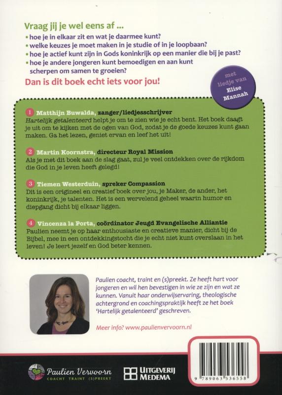 Achterkant van Hartelijk getalenteerd