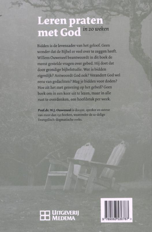 Achterkant van Leren praten met God