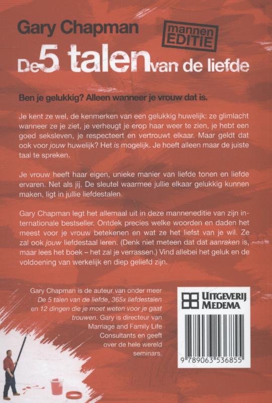 Achterkant van De 5 talen van de liefde