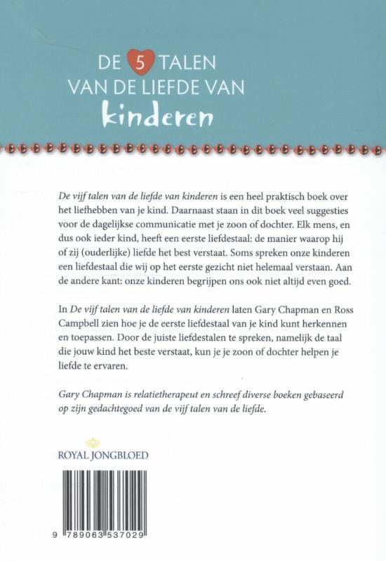 Achterkant van De 5 talen van de liefde van kinderen