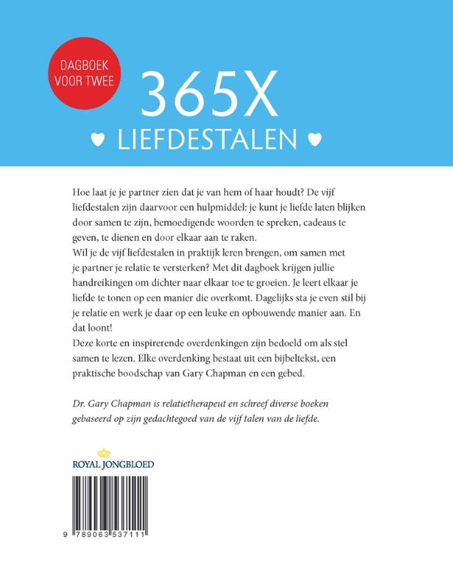 Achterkant van 365x liefdestalen