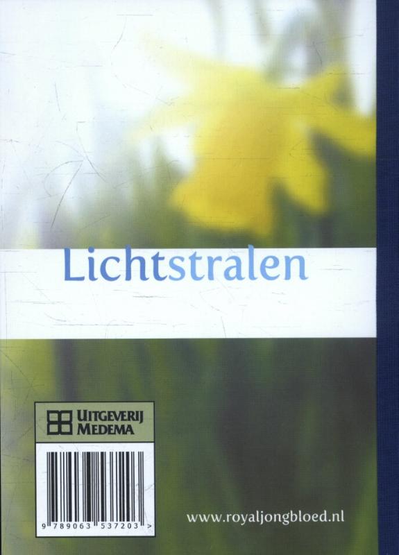 Achterkant van Lichtstralen uit het woord 2017