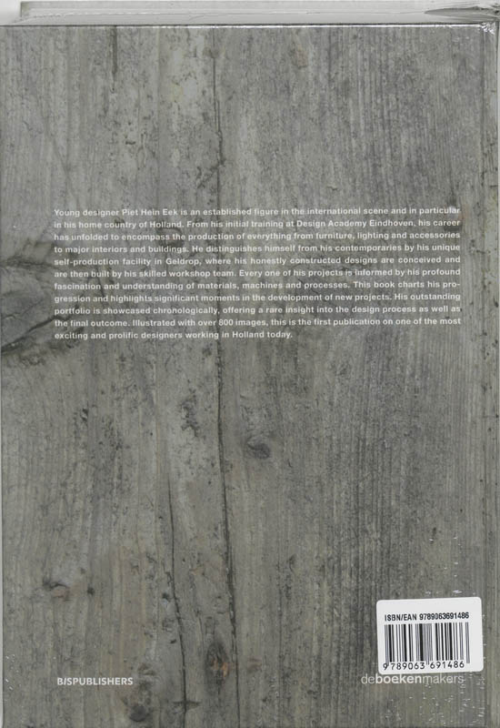 Achterkant van Boek Piet Hein Eek
