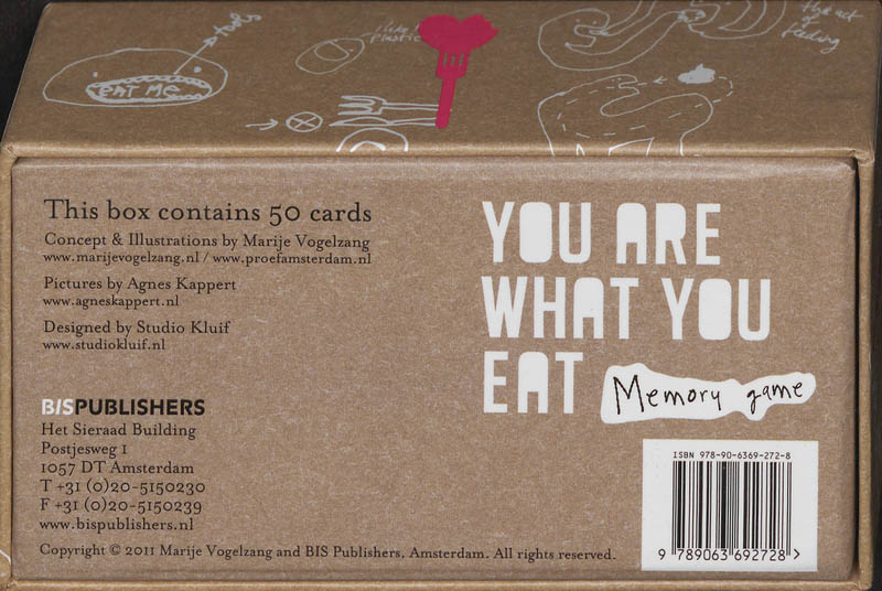 Achterkant van Memory game