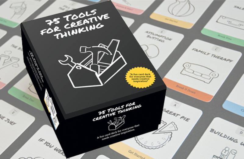 Achterkant van 75 Tools for creative thinking