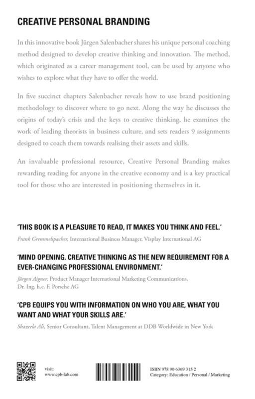 Achterkant van Creative personal branding