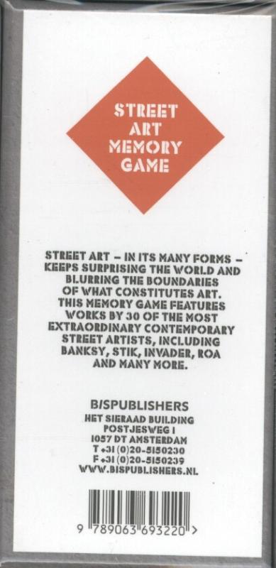 Achterkant van Street art memory game