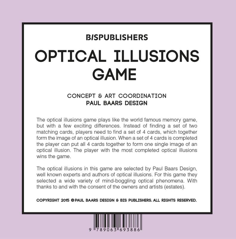 Achterkant van Optical ilusions game