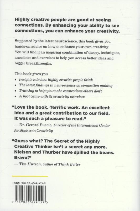 Achterkant van The secret of the highly creative thinker