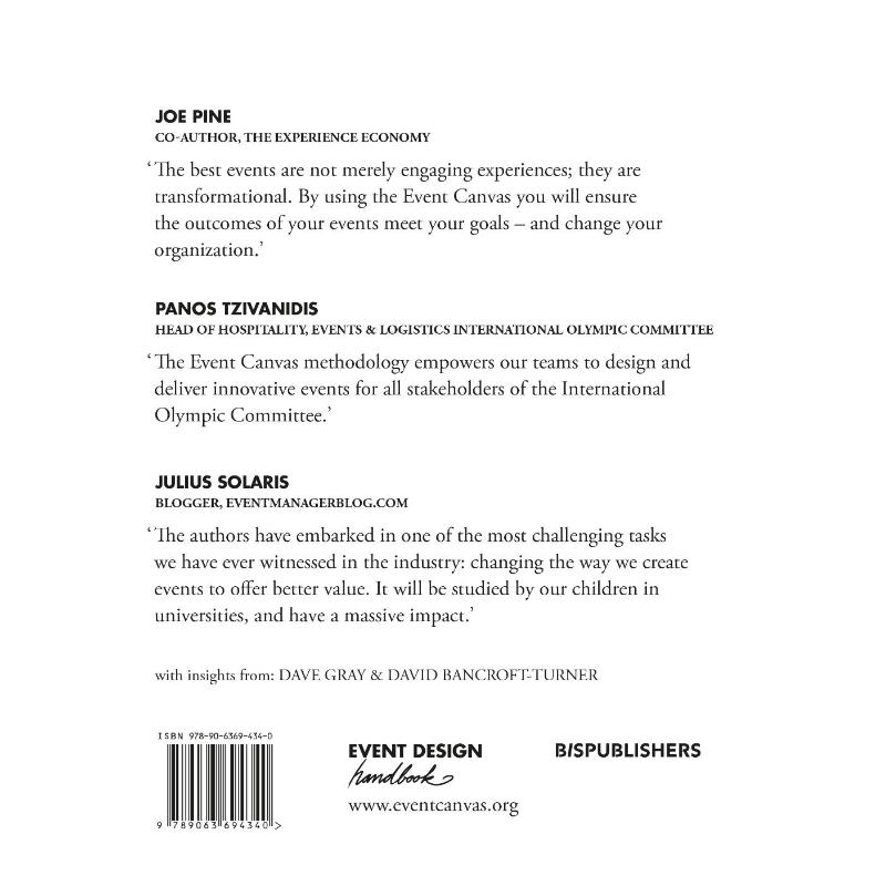 Achterkant van Event design handbook