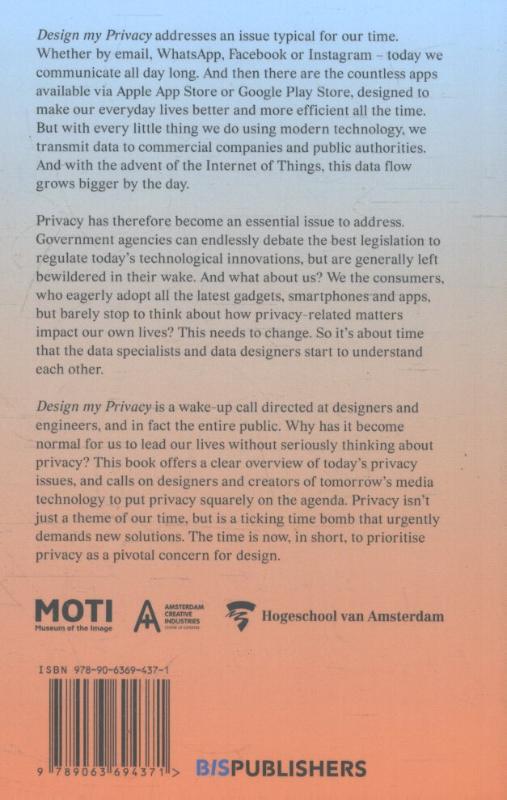 Achterkant van Design my privacy