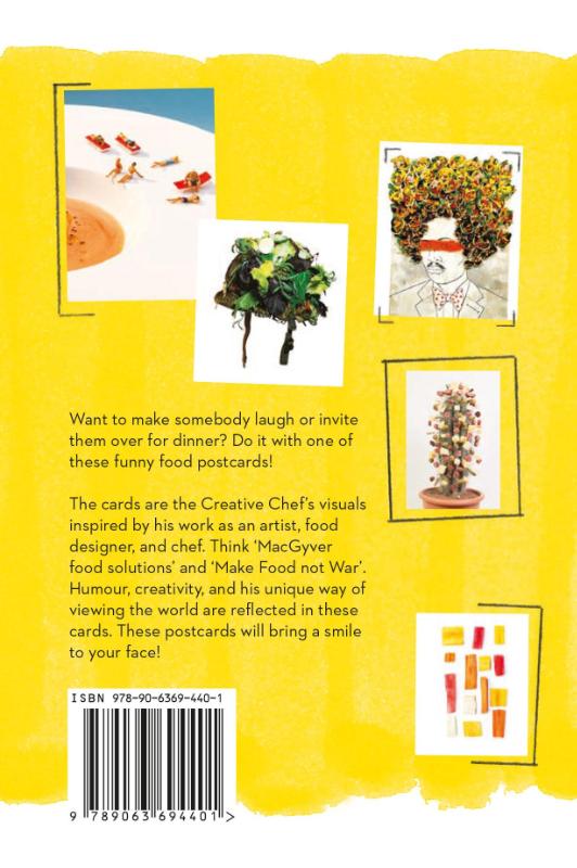 Achterkant van Creative chef postcards