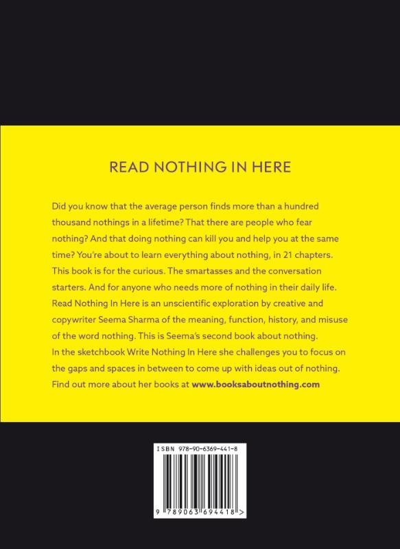 Achterkant van Read nothing in here