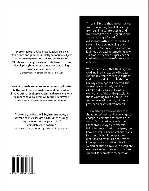 Achterkant van The 7 principles of complete co-creation